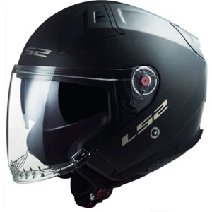 LS2 CASCO JET LS2 OF603 INFINITY II HPFC SOLID MATT BLACK TG.XL ECE 22.06 - Imagen 1 de 2