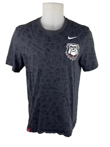 Nike Herren Large University of Georgia T-Shirt All Over UGA Hund Maskottchen Druck NCAA - Bild 1 von 8