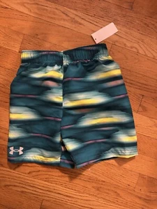 NEW Under Armour boys swim swimsuit trunk board shorts sz 5 logo - Picture 1 of 3