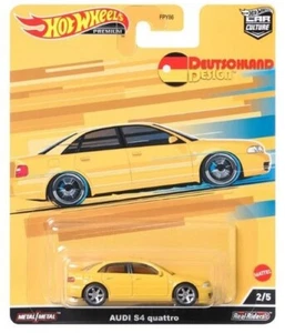 HOT WHEELS 1:64 2022 CAR CULTURE DEUTSOHLAND AUDI S4 QUATTRO MODEL CAR HCJ95 - Picture 1 of 2
