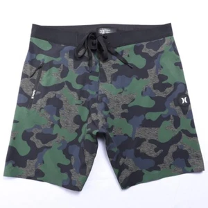 Hurley Phantom Bermuda Men's Beachwear Camouflage Spandex Surf Board Shorts E822 - Picture 1 of 9
