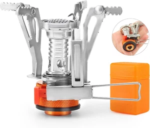 Portable Camping Stove Backpacking Stove, Lightweight Mini Gas Stove for Hiking - Picture 1 of 12