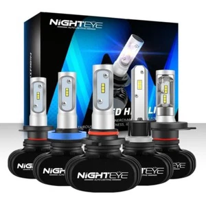 Led H4 H7 H8 H9 H11 8000LM 50W 6500K LED Car Headlights Pack of 2 - Bulbs - Picture 1 of 6