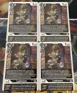 x4 Ludomon ST13-09 U Starter Deck -13 RagnaLoardmon Digimon TCG - Picture 1 of 1