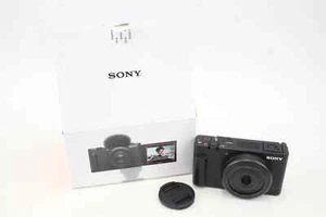 Sony ZV-1F DIGITAL COMPACT CAMERA Working w/ Zeiss Tessar Lens & Box + battery - Picture 1 of 8