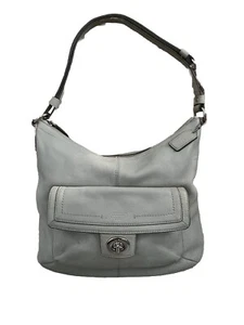Authentic Coach Penelope Cream Beige Pebble Leather Shoulder Bag F19045 - Picture 1 of 14