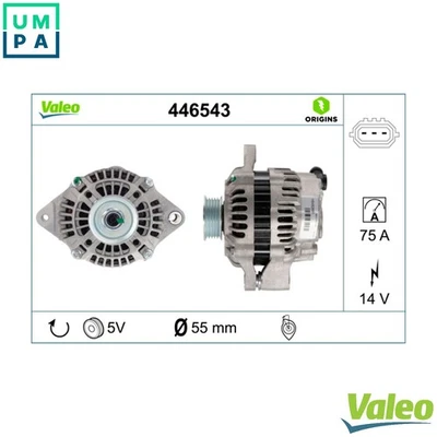 ALTERNATOR 446543 FOR SUZUKI LIANA/Hatchback SWIFT/III SPLASH JIMNY/Closed 1.0L - Image 1 of 4