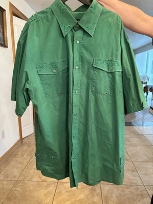 Camisa Country Western Para Hombre Knockout Bordada Bolsillo Pulsador GRANDE 3XL Foto 1 de 4