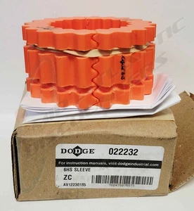 Baldor Dodge 022232 Elastomeric Coupling D-Flex, Size 6, Rating 6000 Rpm - Picture 1 of 1