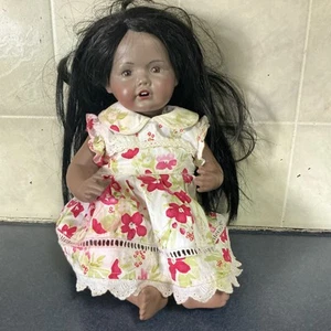 Antique 1914 Hilda Doll Vintage Black Jr1914 Germany Rare 1984 - Picture 1 of 18