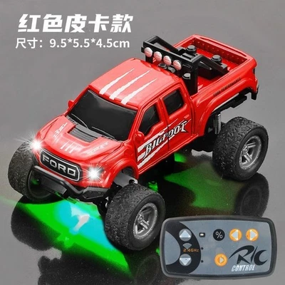 2.4G 1:64 Mini Alloy Remote Control Off-road RC Car Pickup Trailer Children Toy - Image 1 of 4