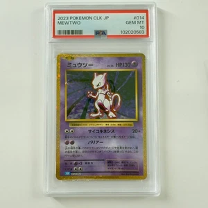 Pokémon CLK Mewtwo Holo Japonés 2023 - PSA 10 GEMAS COMO NUEVO #014 Juego Clásico - Imagen 1 de 1