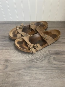 Sandali Birkenstock Franca taglia 40 marrone tabacco pelle cerosa taglia US 9-9,5 - Foto 1 di 5
