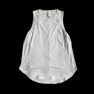 Camiseta sin mangas Lululemon Sculpt blanca con ventilación trasera talla 12 ropa deportiva - Imagen 1 de 6