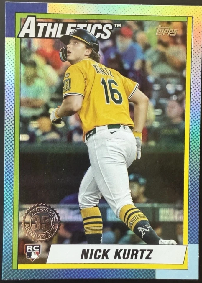 Полный набор из 50 карт 2025 Topps обновление 1990 Topps FOIL 35th Anniversary - Изображение 1 из 1