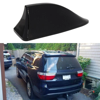 Para Dodge Durango Coche Techo Radio AM/FM Señal Aleta de Tiburón Antena Tapa Aérea Negra Foto 1 de 4