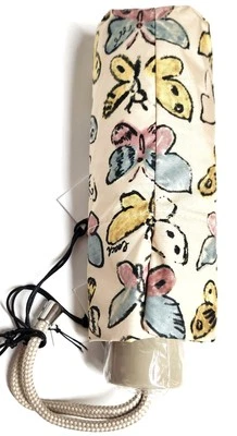 Mini Paraguas Coach Protección UV Estampado Mariposa Plateado Biscotti Multi CAQ26 Foto 1 de 4