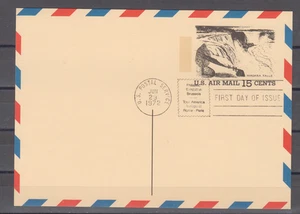 USA  1972 / FDC  - 15 CENT  AIR MAIL POSTAL CARD - SCOTT # UXC13 - Picture 1 of 1