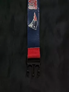 Cordón Oficial NFL New England Patriots Logo Equipo Azul Leer Desc. - Imagen 1 de 3