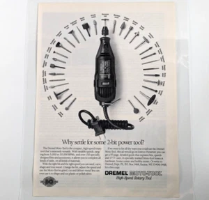 1992 Dremel Moto-Tool Ad - Vintage DIY Gift, Laminated 9.5x11 Wall Hang - Picture 1 of 6