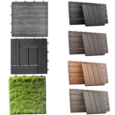 30x30 /30x60 cm WPC Fliese Terrassenfliesen Klickfliese balkonfliesen Holzfliese - Bild 1 von 4