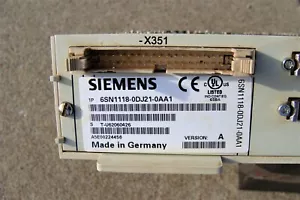 SIEMENS SIMODRIVE 6SN118-0DJ21-0AA1 C&C MACHINE Preowned - Picture 1 of 5