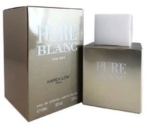 Karen Low Pure Blanc For Men Cologne 3.4 oz ~ 100 ml EDT Spray - Picture 1 of 1
