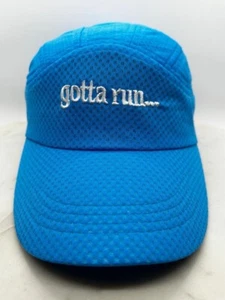 Gotta Run Cap Hat Adjustable Belt Inside Towel Headband Blue - Picture 1 of 7