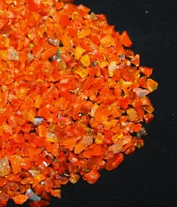 Lotto 10 ct arancio naturale opale lucido etiope grezzo, cristallo opale arancione grezzo - Foto 1 di 12
