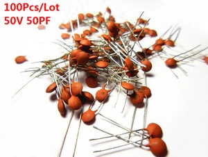 100Pcs/Lot 50V 50 50PF Ceramic Capacitor Integrated Circuit - Picture 1 of 2