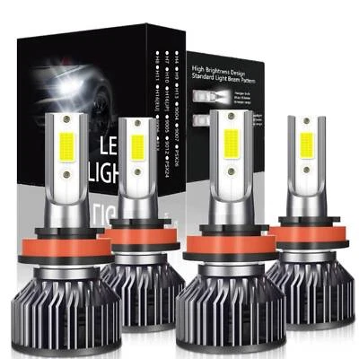 LED Headlight High Low Beam Kit For Nissan X-Trail 2015-2016 2017 2018 2019 - Изображение 1 из 4