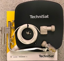 TechniSat Digidish45 mit Quad-LNB (4Teilnehmer) UHD, 4k, 3D, HDTV 10m Kabel neu