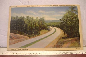VINTAGE POSTCARD ~SCENIC BEAUTY ON PENNSYLVANIA'S TURNPIKE~ - Picture 1 of 2
