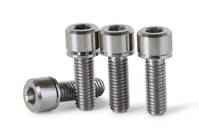 ACER RACING M8 x 1.25 x 24mm TITANIUM BMX Bicycle Stem Cap Bolt Set of 4 Aerospace Grade
