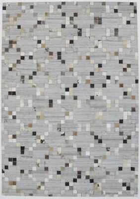 Handcrafted Cowhide Patchwork Rug New Contemporary Oriental Area Carpet 4X6 ft - Image 1 of 4