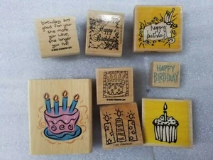 8 Stempel mit Geburtstagsthema - Bild 1 von 5