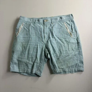 Robert Graham Shorts Herren Größe 38 blau weiß gestreift Seersucker Classic Fit - Bild 1 von 8