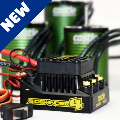 Castle Creations Sidewinder 4 ESC w/1412-3200KV 5mm Shaft Sensor Ready Motor - Image 1 of 3