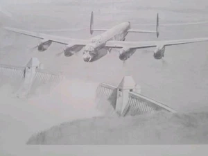 Dambusters Hand Signed Art Print By Some Of The Orginal Crew ,framed - Picture 1 of 10