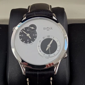 Davosa 6322 dual time-Kleine Seconde+Davosa Box+2 Neu Batterie March 2025 - Bild 1 von 9