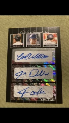2007 Just Minors Triple Signatures Black Josh Donaldson, Vitters, Colvin Auto /3 - Image 1 of 3