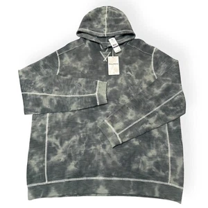Tommy Bahama Tobago Bay Tide Hoodie Trout Grey Green Tie Dye Men's Size XXL New - Picture 1 of 7