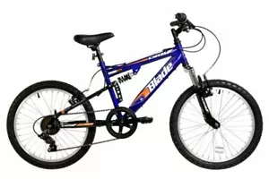 Bicicleta de montaña para niños con suspensión completa hoja Dallingridge bicicleta de montaña de 20" 6 velocidades azul - Imagen 1 de 1