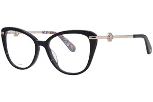 Kate Spade Flavia 807 Eyeglasses Women's Black/Gold Full Rim Cat Eye 51mm - Picture 1 of 5
