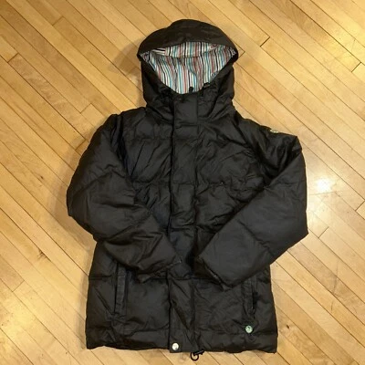 Burton Puffy Hooded Snowboard Ski Jacket Snug Fit Adj Waist & Hood Pockets Sz M - Image 1 of 4