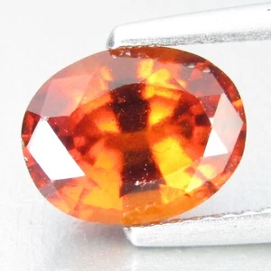2.84Cts 100% Natural Excellent Orange Color Hessonite Oval Shape Loose Gem - Picture 1 of 4