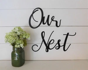 OUR NEST Quote Home Wall Art Decal Words Lettering Decor - Picture 1 of 1