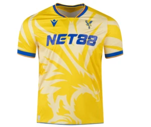 Camiseta deportiva Macron Crystal Palace 2024 - 25 auténtica visitante - amarilla/azul real - Imagen 1 de 9