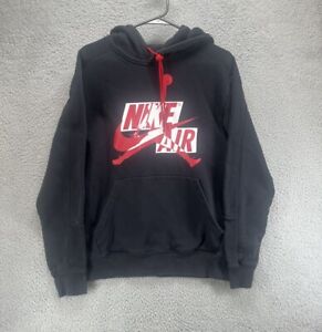 Nike Air Jordan Jumpman Standard Fit Logo Hoodie Sweatshirt Men’s Small Black B2