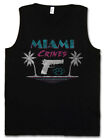 MIAMI CRIMES TANK TOP Florida Sea Beach Palms Bar i grill Vice Wakacje
